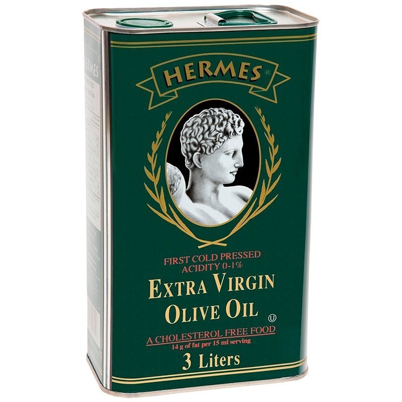 HERMES EXTRA VIRGIN OLIVE OIL 3L TIN